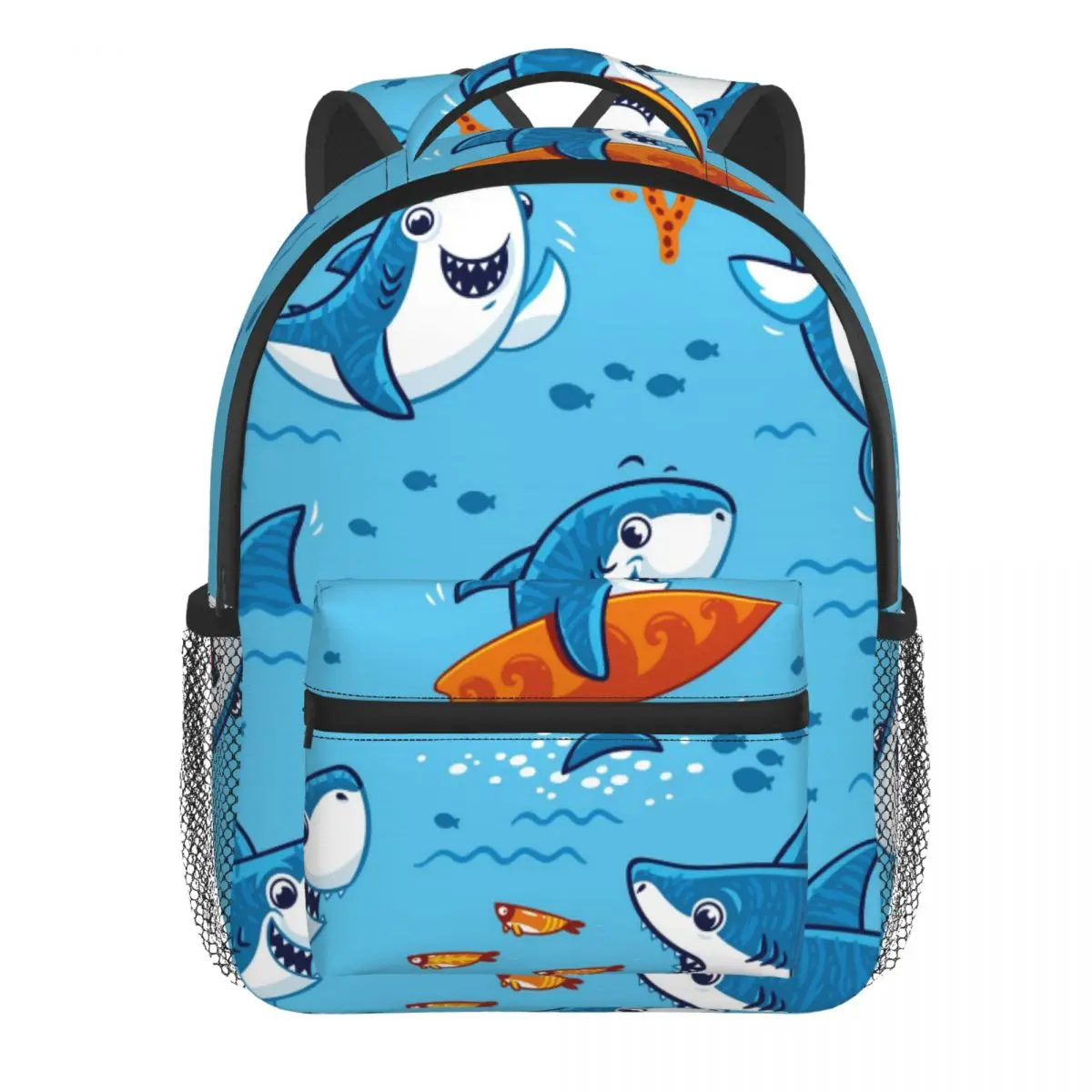 2022 Children Backpack Toddler Kids School Bag Underwater Cute Cartoon Sharks Kindergarten Bag for Girl Boys