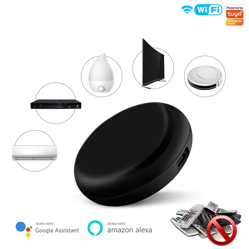 

1pcs Smart Wireless WiFi-IR Remote Controller Tuya/Smart Life APP WiFi Infrared Remote Controller Air Conditioner TV For Android