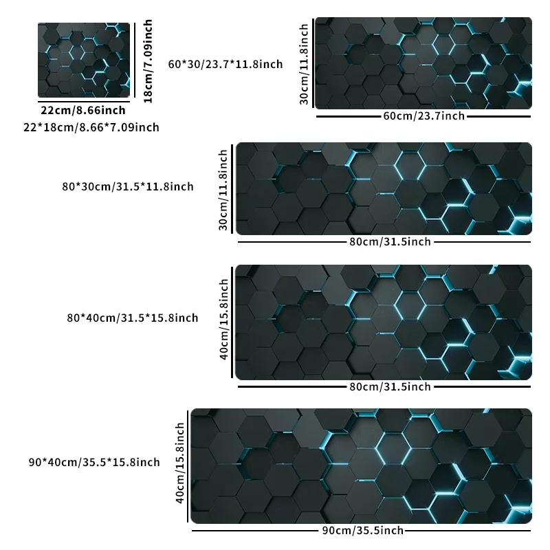 XXL ковер для клавиатуры и мыши большой коврик противоскользящий резиновый