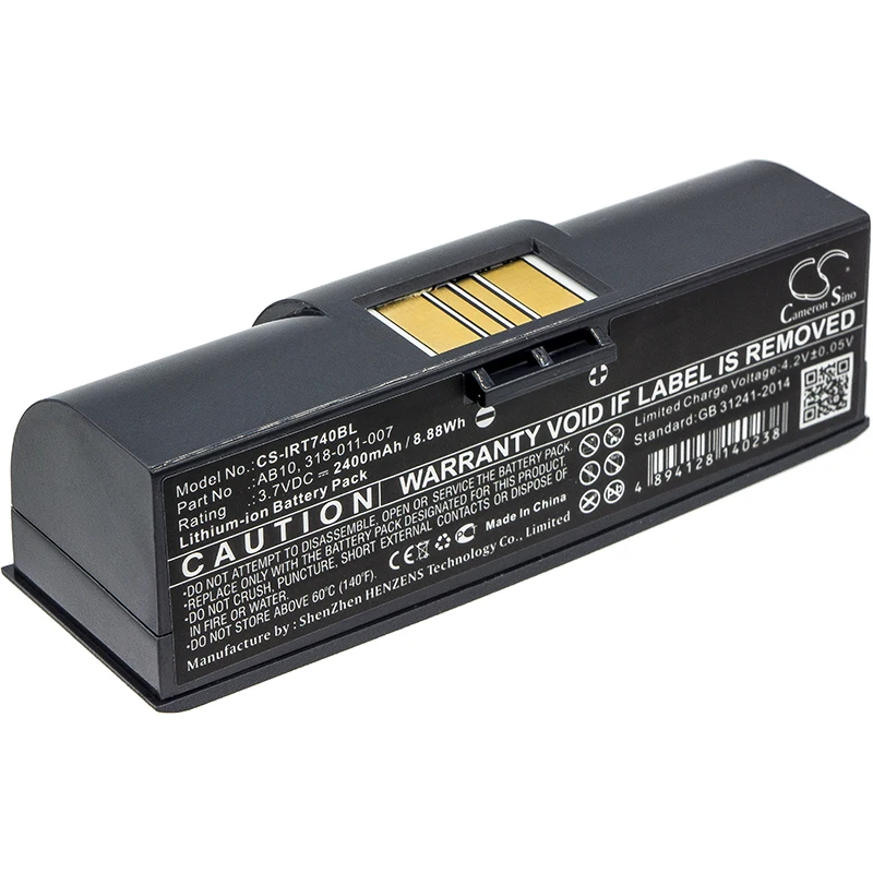 

Barcode Scanner Battery For Intermec 318-011-007 AB10 700 Mono 730 Color Volts 3.7 Capacity 2400mAh