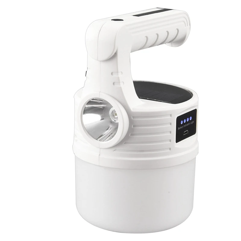 

1 шт., водонепроницаемый фонарь для кемпинга, с солнечной батареей