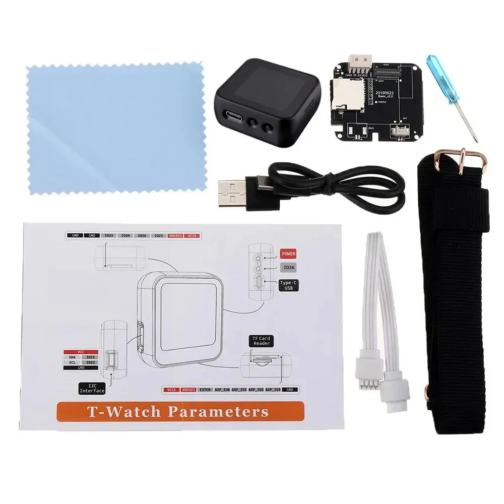 Фото TTGO T-Watch Модернизированная версия SIM800L GPS LORA Программируемые и сетевые часы Smart Box с открытым исходным кодом Носимые устройства - GPS + LOR №2
