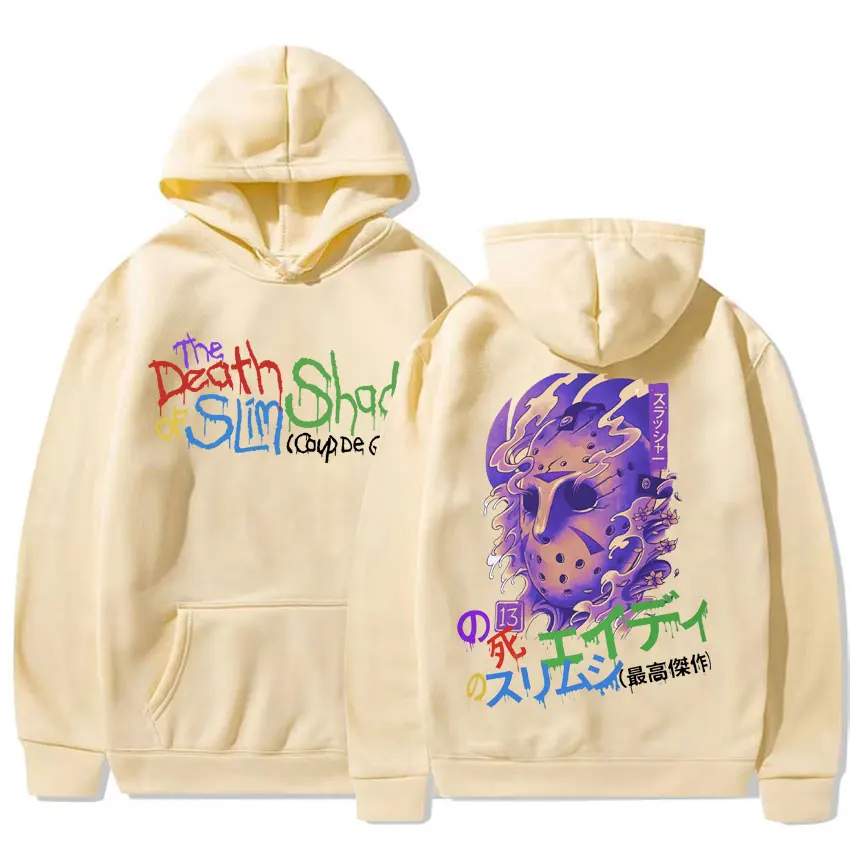 Толстовка с капюшоном Death of Slim Shady в японском стиле Eminem хип-хоп рэп худи для мужчин