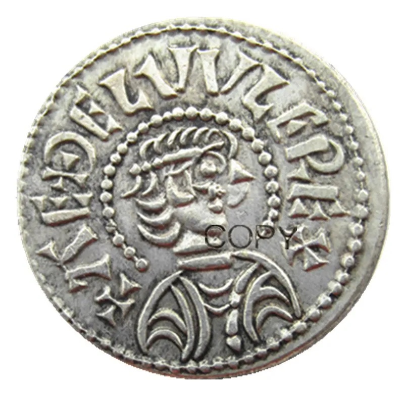 

Серебряная копия монеты King Aethelwulf of Wesex 1Penny YYBCB