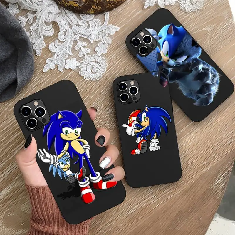 

Sonic the Hedgehog Phone Case for iphone 13 12 11 Pro Mini XS MAX 8 7 Plus X SE 2020 XR Silicone Soft cover