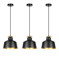 ascelina retro industrial creative 3 heads chandeliers black aluminum pendant light for hotel restaurant bar corridor home decor