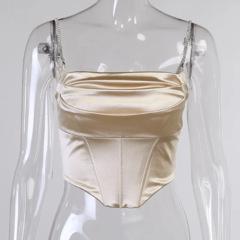 

Бриллиантовая цепочка на бретельках, сексуальная женская кофта