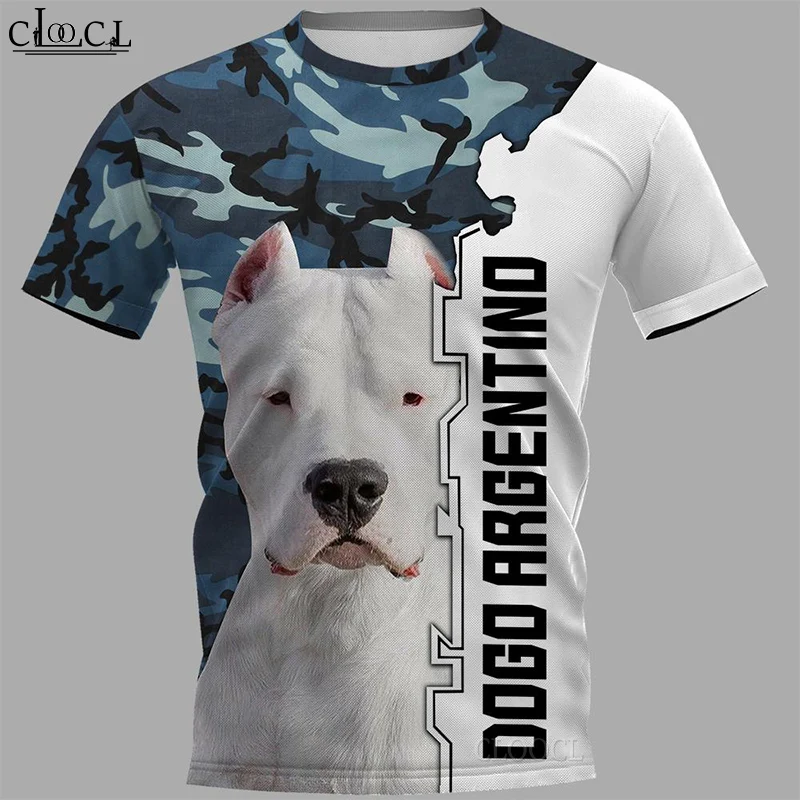 

HX Newest Popular Dogo Argentino T Shirt 3D Print Fashion Harajuku Streetwear Pullover Tops Oversized Clothes Drop Shipping