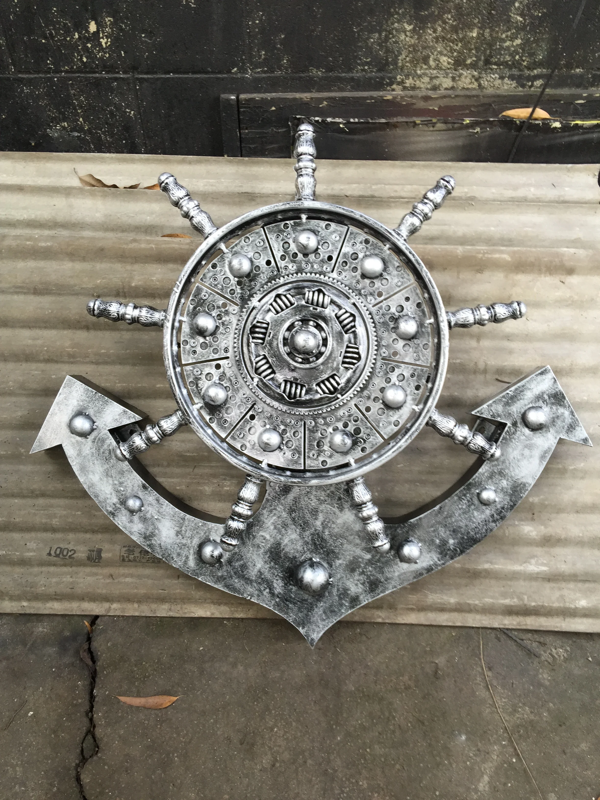 Металлическое ремесленное украшение интерьерное антикварное двор настенный