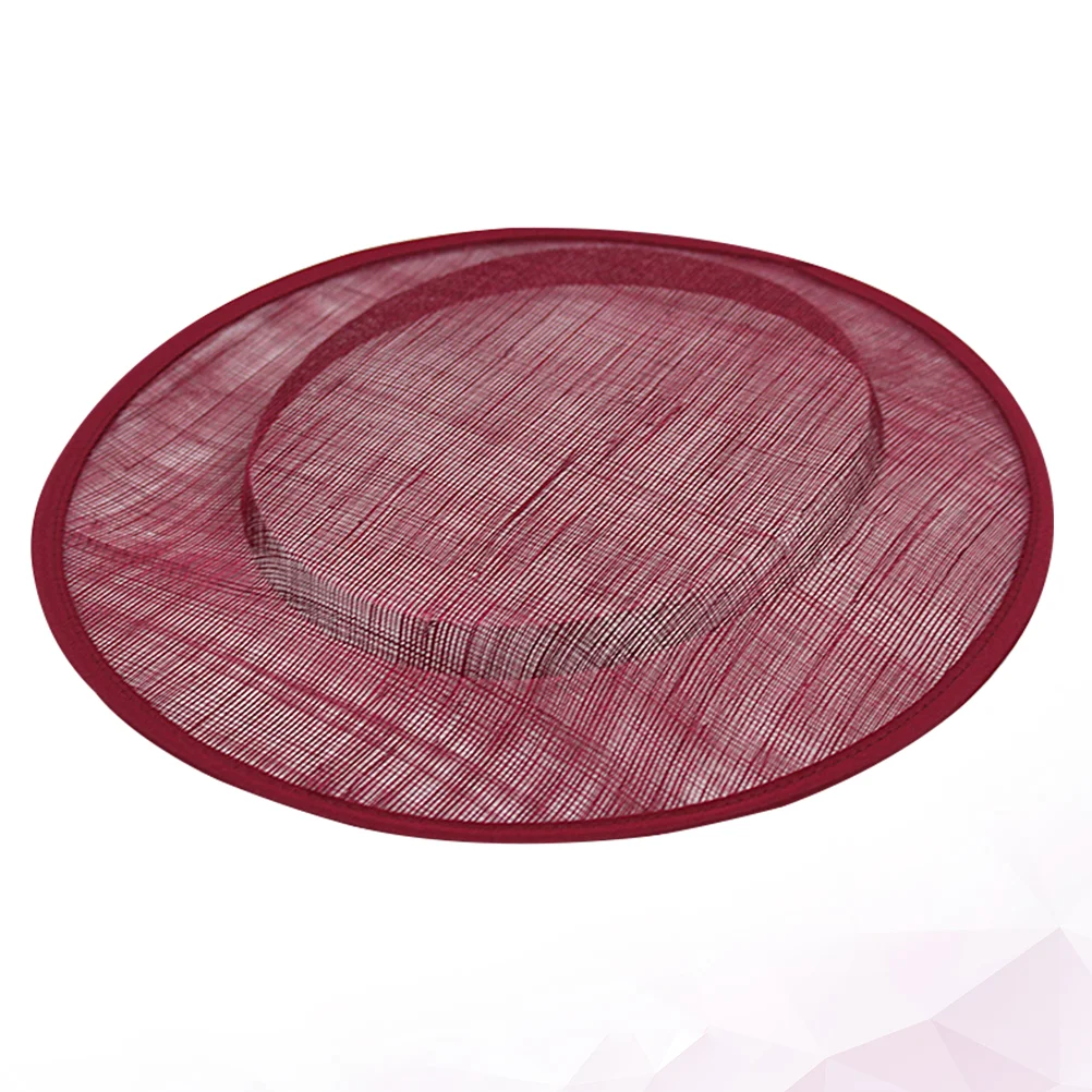 Wommen Sinamay Base Коктейльная шляпа Чародей Круглая основа Шляпа DIY Аксессуары для