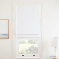 new arrival roller blinds custom made roman shades solid white color window drapes for living room included mechanism