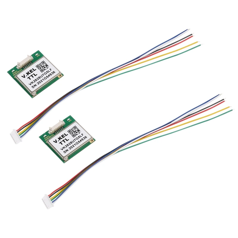 

2X VK2828U7G5LF GPS Module TTL 1-10Hz With Antenna FLASH Flight Control GPS Model
