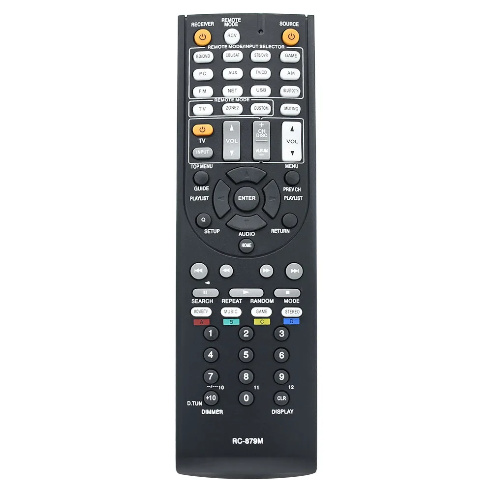 

New RC-879M Remote Control For Onkyo AV Receiver & Home Theater Receiver/Speaker TX-NR535 TX-SR333 HT-R393 HT-S3700 TXNR535