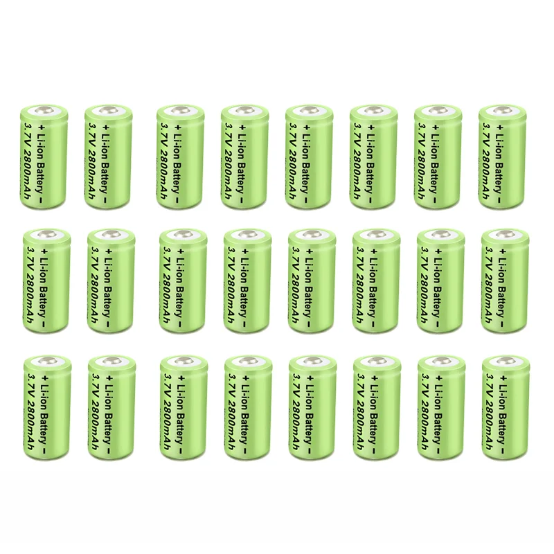 

8Pcs-16pcs Lithium battery CR123A 16340 CR17345 16340 cr123a 3v/3.7v rechargeable Batteries for Gas meter Wireless Door Alarm