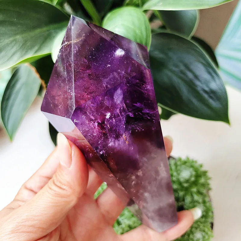 

Natural Amethyst Quartz Crystal Tower Room Decortion Home Real Stone Wicca Witchcraft Energy Wand Spiritual Chakra Reiki Healing