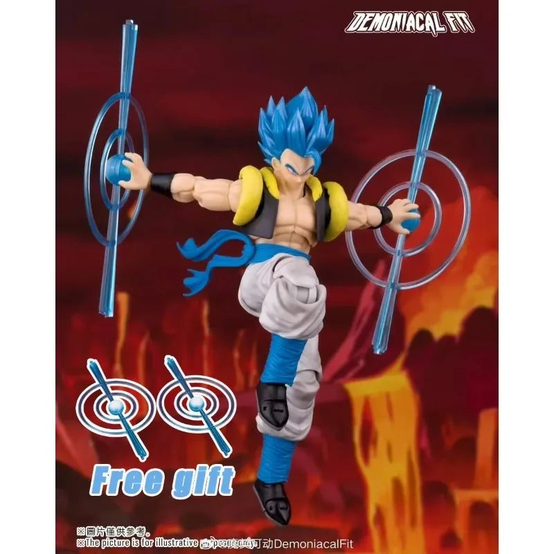 Фото 24-часовая доставка Demoniacal Fit SHF Dragon Ball Z Gogeta Action Anime Figurine Hero Waltz The Supre Dance Super Saiyan Модель игрушки №2