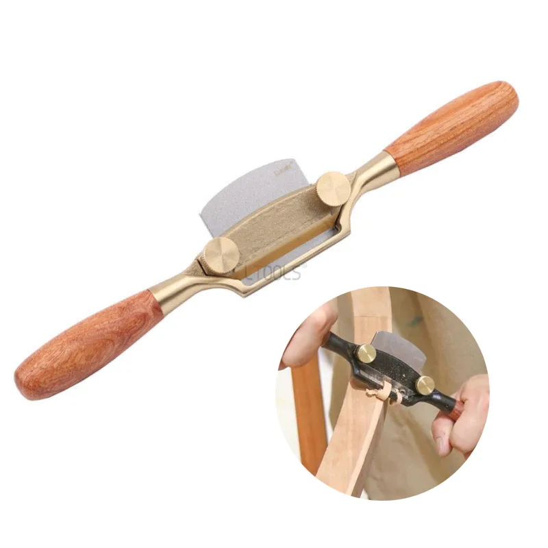 

265mm brass Wood Planer Wood Screw Planer Shave Wood Cutting Edge With Spare Planer Blade For Carpenter Manual Woodworking Tools