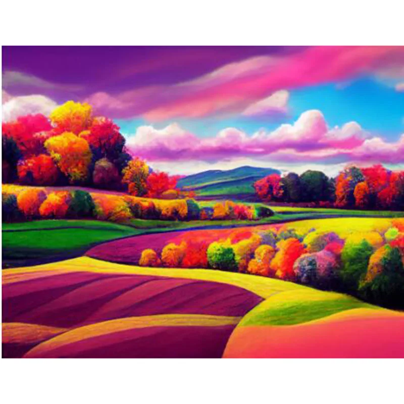 

Kamy Yi Autumn Landscape 5D DIY diamond painting cross diamond embroidery painting full circle diamond mosaic home decoration