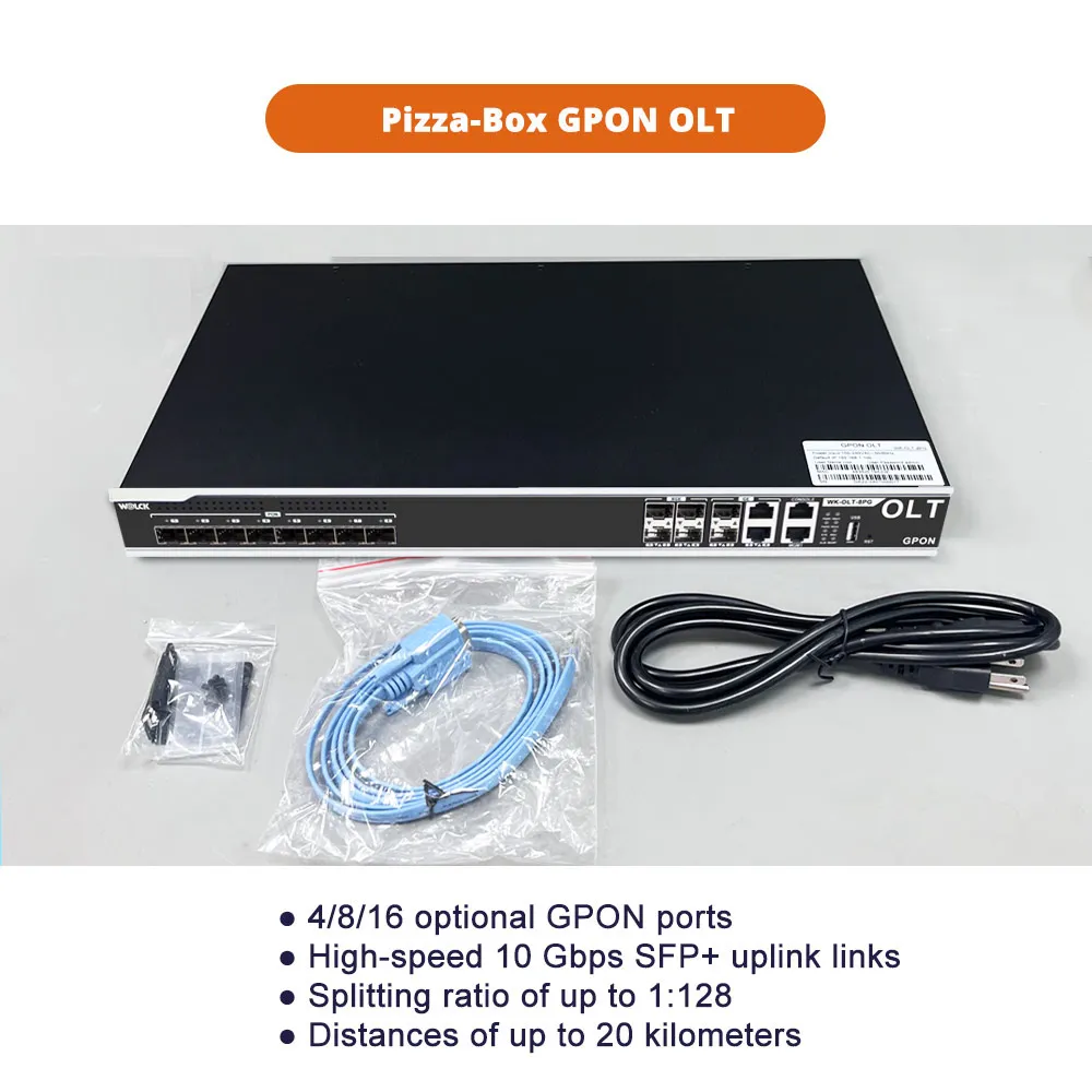 Новый 8-портовый оптоволоконный кабель Cdata FTTH OLT совместимый с GPON и XPON 8 портами PON