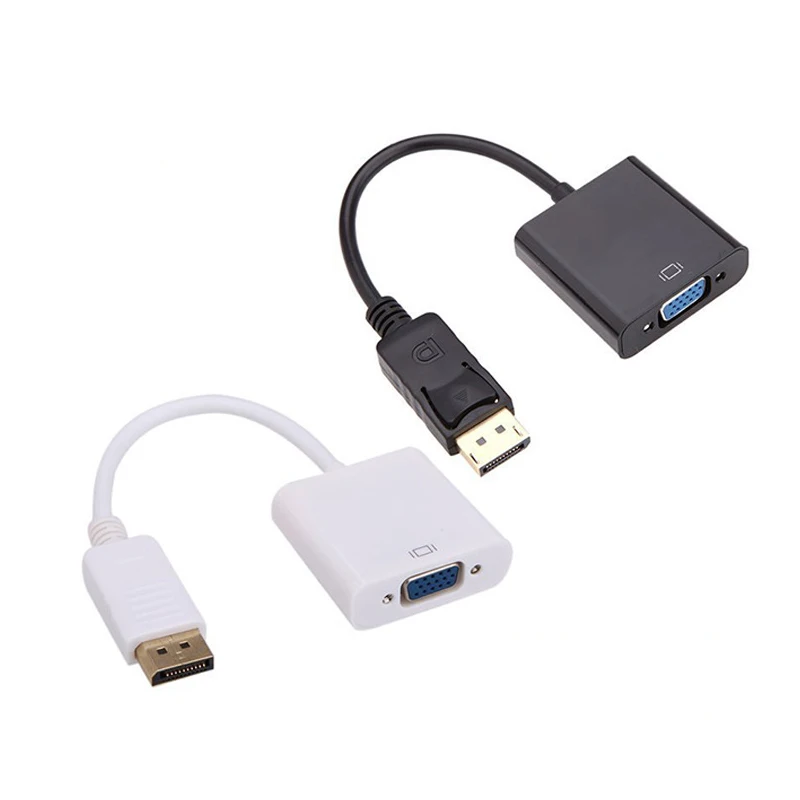 

1080P HDMI Display Port DP to VGA Adapter Cable Male to Female Converter for PC Computer Laptop HDTV Monitor Projector Displayer