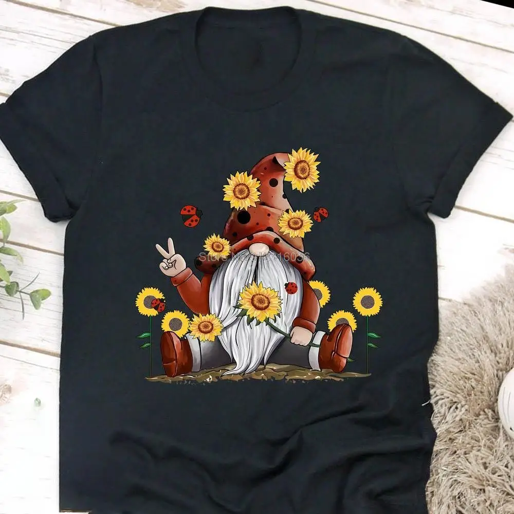 Gnome Sunflower Shirt Cute Gnome Christmas T shirt Funny Gift For Men Women Christmas Gift