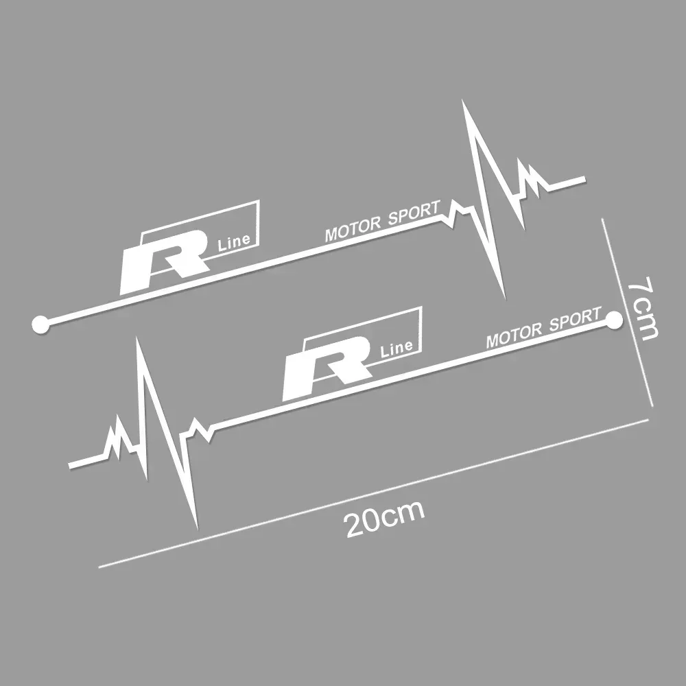 

2 шт. наклейки на боковое окно автомобиля, внешние наклейки для Volkswagen VW Rline Golf Polo Tiguan Passat, водостойкая виниловая пленка, наклейки, аксессуары