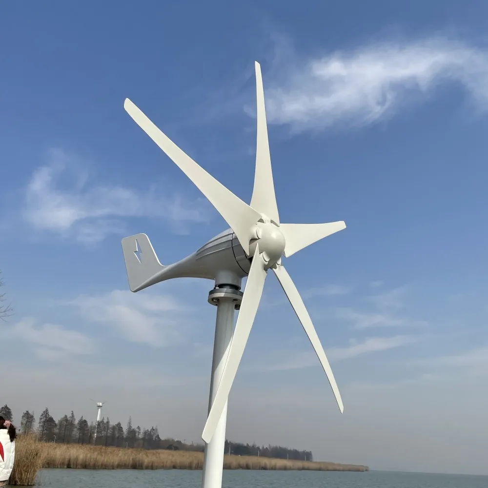 5000W 12V 24V 48V Wind Energy Generator Small Power Turbine Windmill for Home Farm With MPPT Controller Regulator You