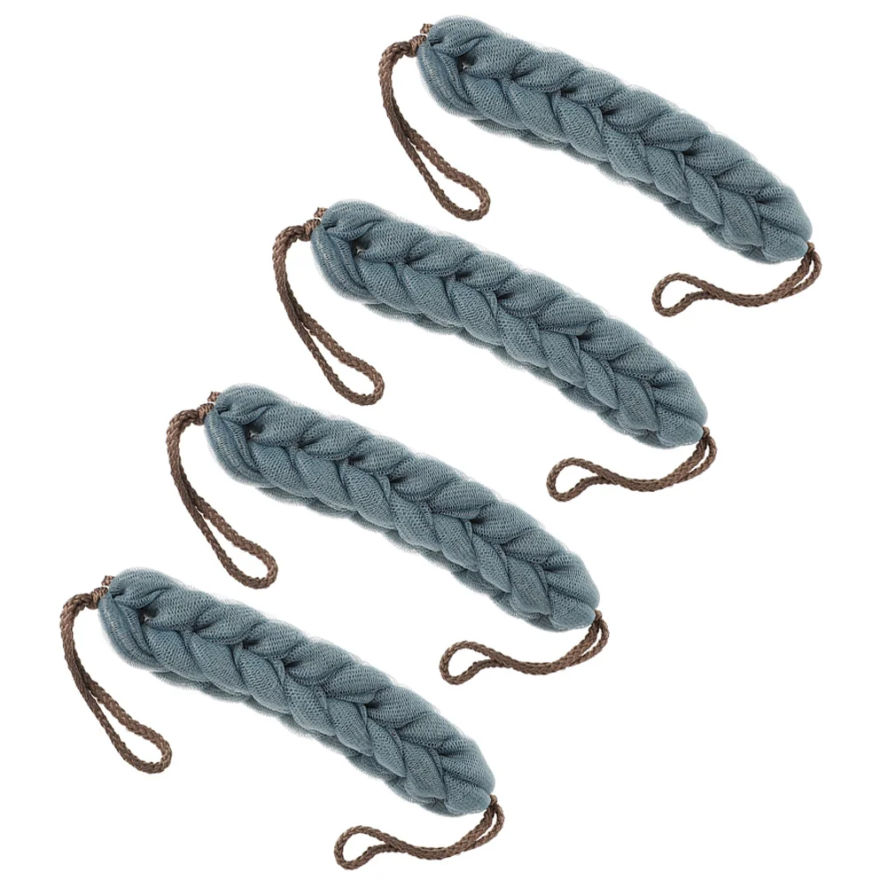 

4 Pcs Bathing Back Scrubber Shower Bathroom Scrubs Large Body Men Exfoliating Washing