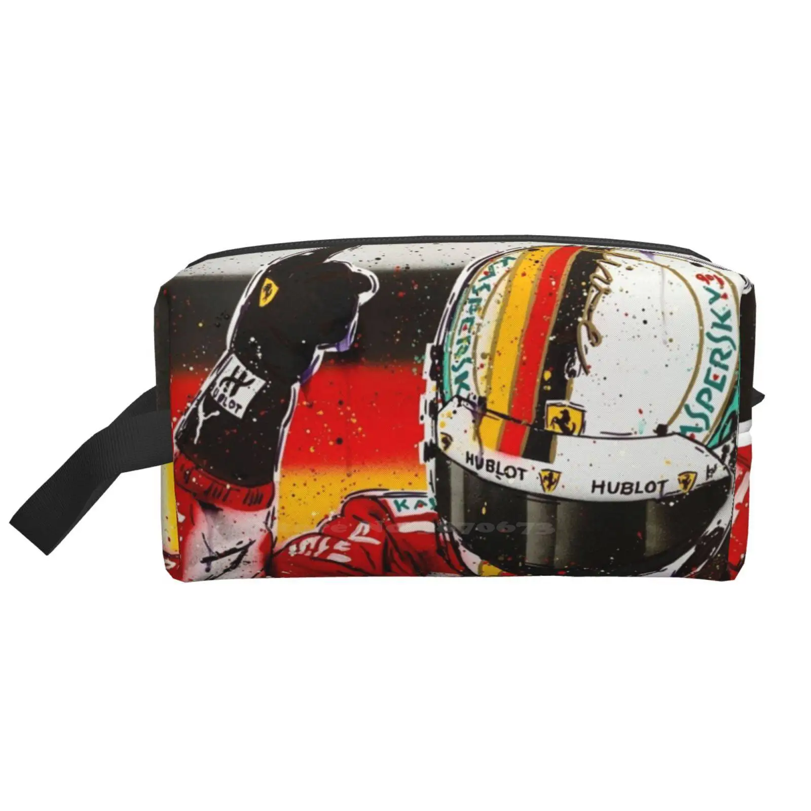 

Портативная сумка для хранения Vettel, рисунок граффити от Drautoart, дорожная сумка большого размера для ванной комнаты, Vettel Sv5 Seb Drautoart