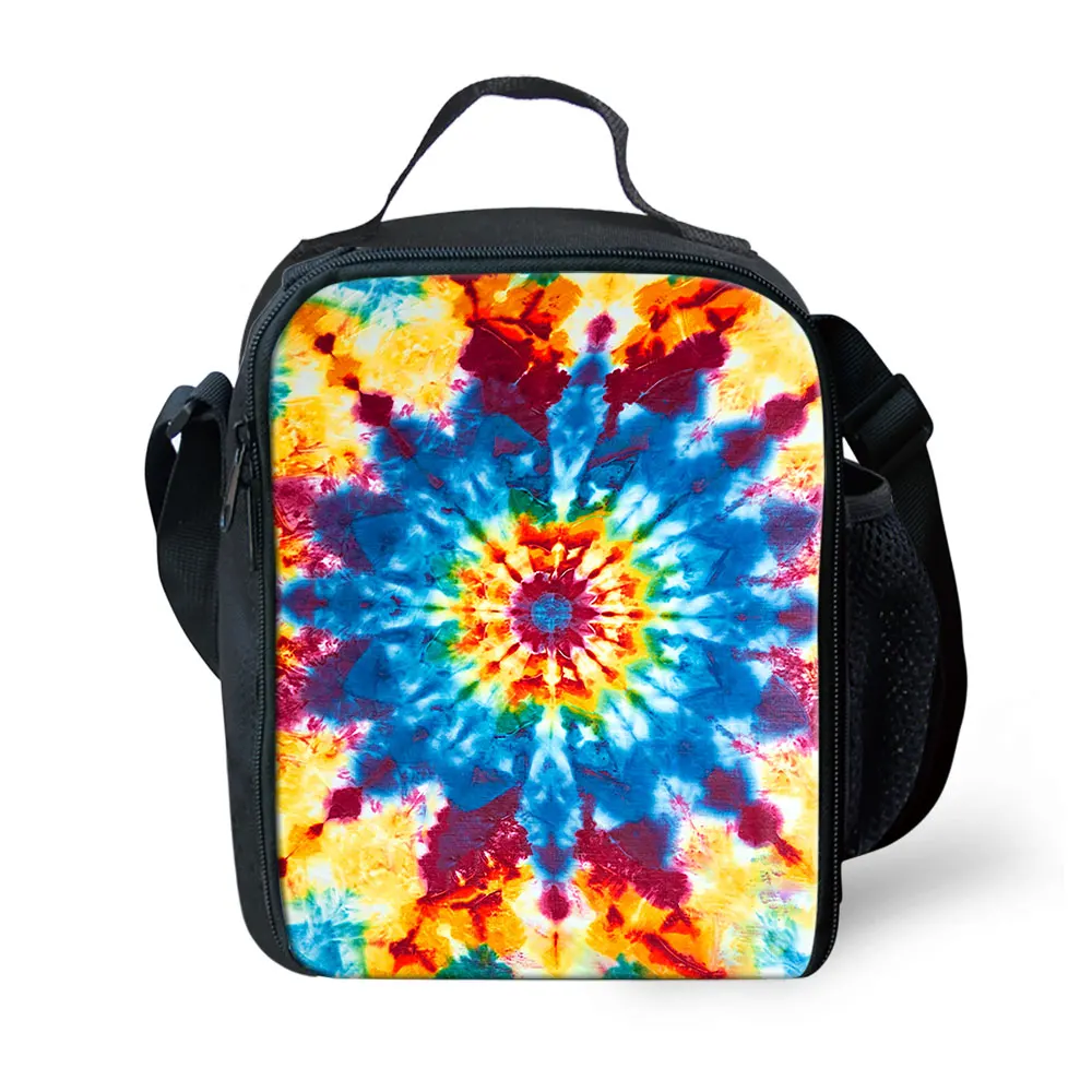 Advocator Tie-dye Print Lunch Bags for Kids Accessories Children Picnic Thermal Bag Customized Loncheras Free Shipping