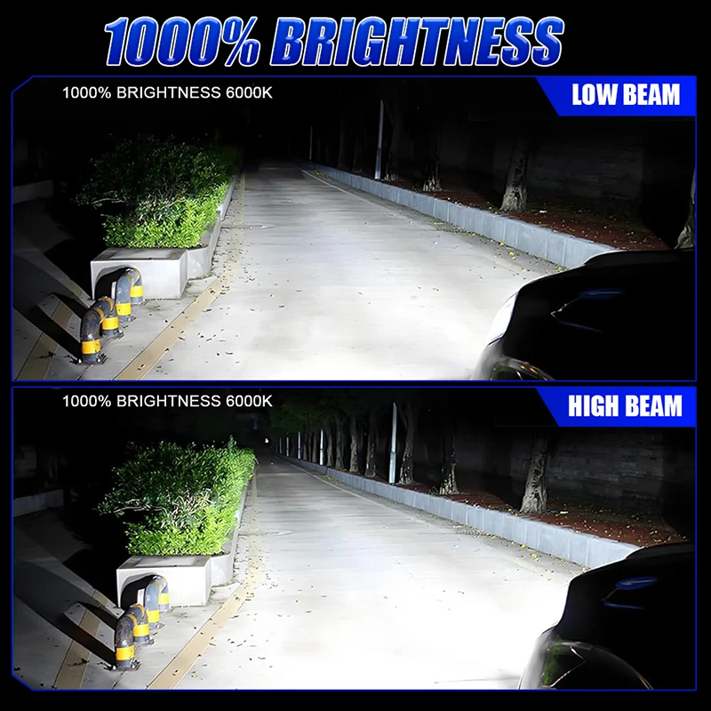 Фото D2S D4S 360 Светодиодные фонари 30000LM 150W HID D2R D4R Светодиодные Canbus ксеноновые 360 градусов CSP ЧИП Турбо Автомобильные фары для линз проектора №3