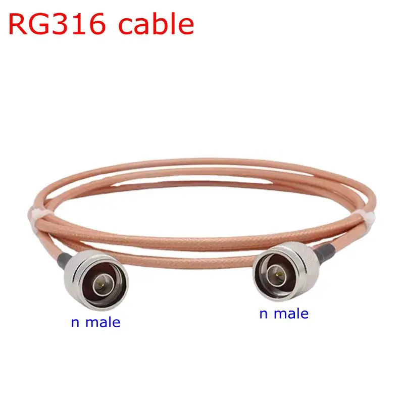 RG316 Cable N Type Male To N Male Conncetor L16 N Type Male 2x Double Crimp for RG316 Cable Coaxia Low Loss 50 Ohm Extension