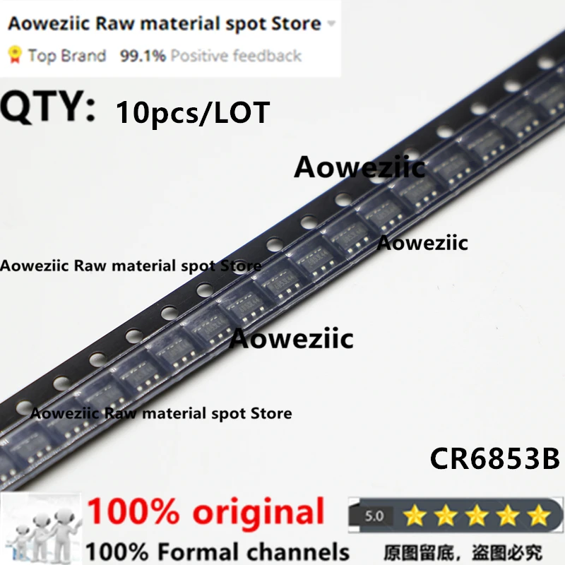 

Aoweziic 100% New Imported Original BAS40-04 BAS40 44W KST2907AMTF KST2907 2F CR6853B CR6853 6853 SOT-23-6 Power Triode