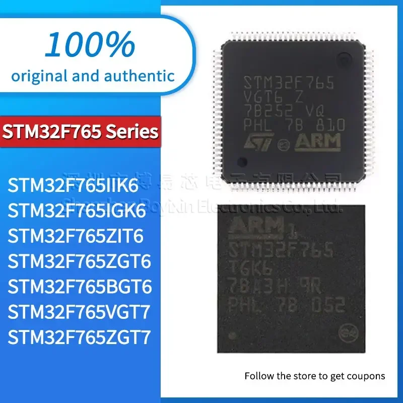 Оригинальный STM32F765ZGT6 STM32F765ZIT6 STM32F765ZGT7 STM32F765VGT7 STM32F765BGT6 STM32F765IGK6 STM32F765IIK6