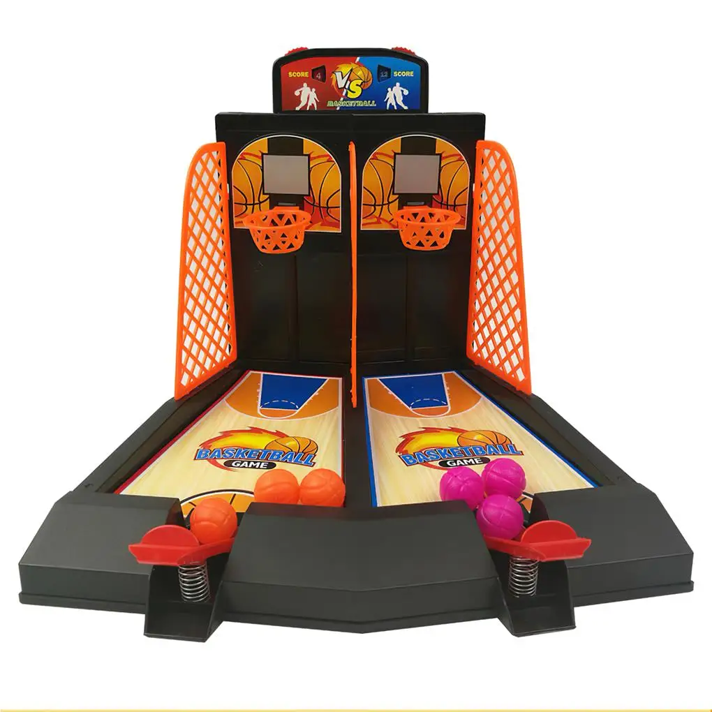

Desktop Basketball Game Toys 2-Player Table Arcade Games Intelligent Double Play Model Shooting Gift for Children