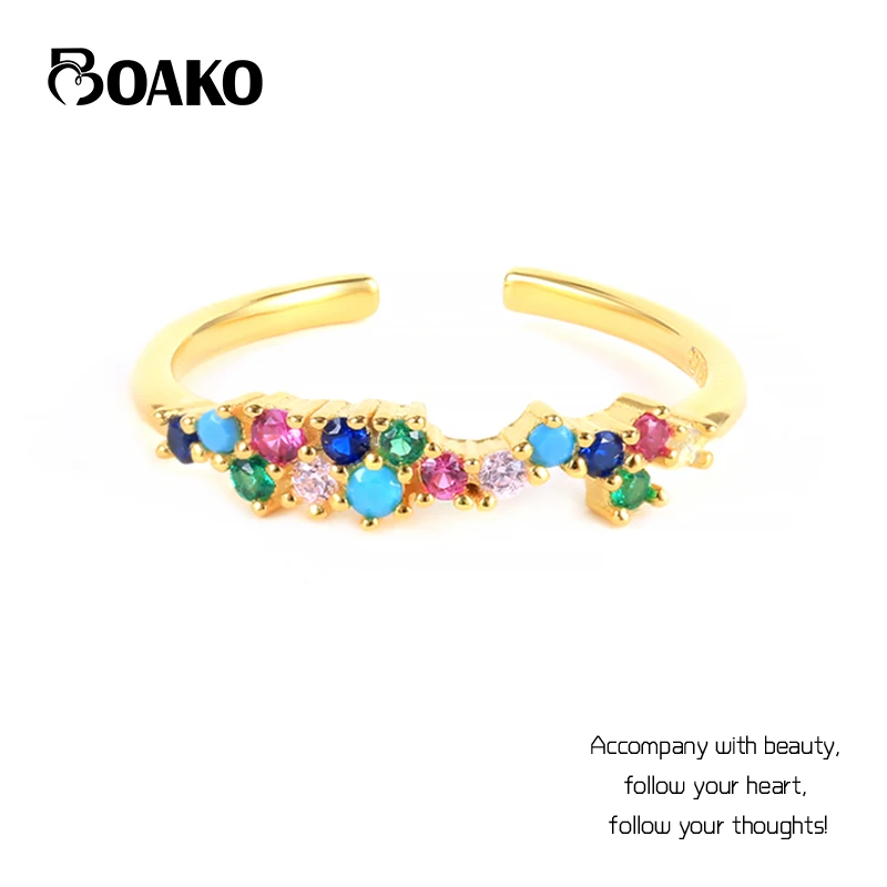 

Real 925 sterling silver finger rings for women irregular Trendy fine Jewelry Large Adjustable Antique Rings Anillos Bijoux CZ