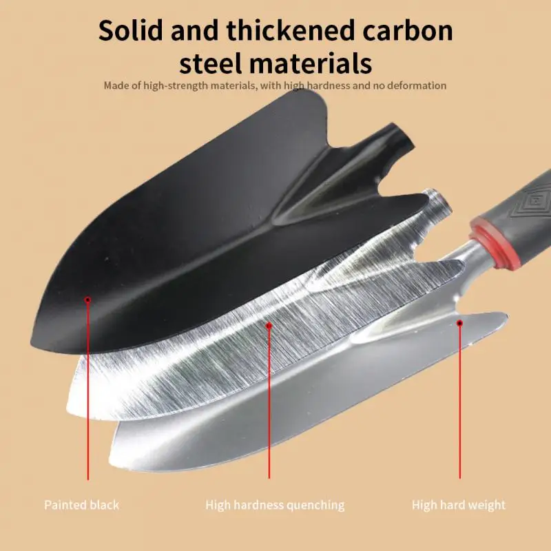 

Садовая лопата из нержавеющей стали, домашний садовый инструмент с деревянной ручкой, садовые инструменты, лопата для посадки мелких цветов