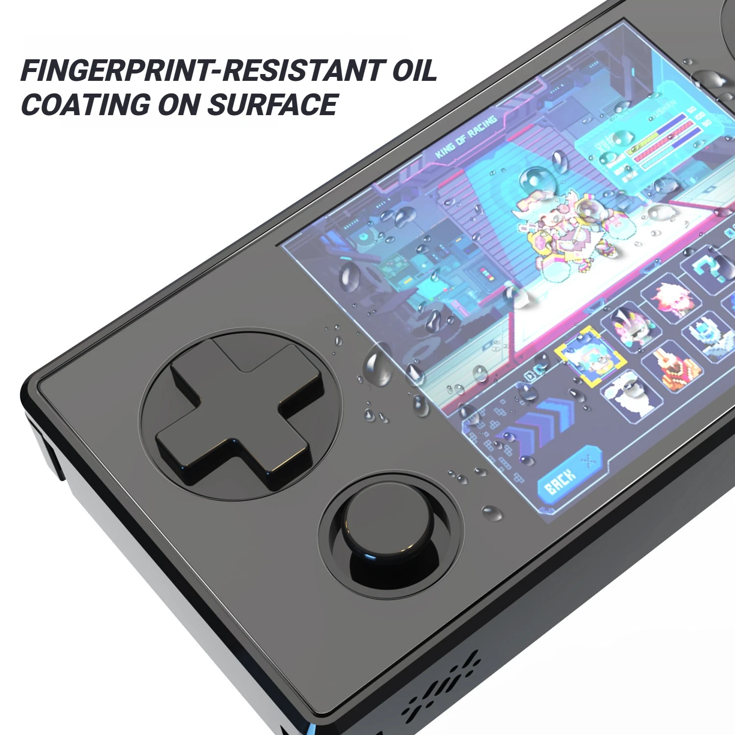 Фото Защитная пленка из закаленного стекла для GKD 350H UltraScreen, антицарапинная, для игровой консоли, HD, полное покрытие экрана. №3