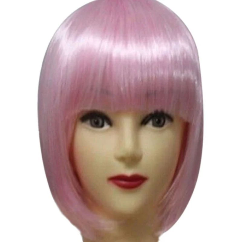 Женский парик с короткими волосами Боб прямые челки косплей вечерние сцены шоу 13