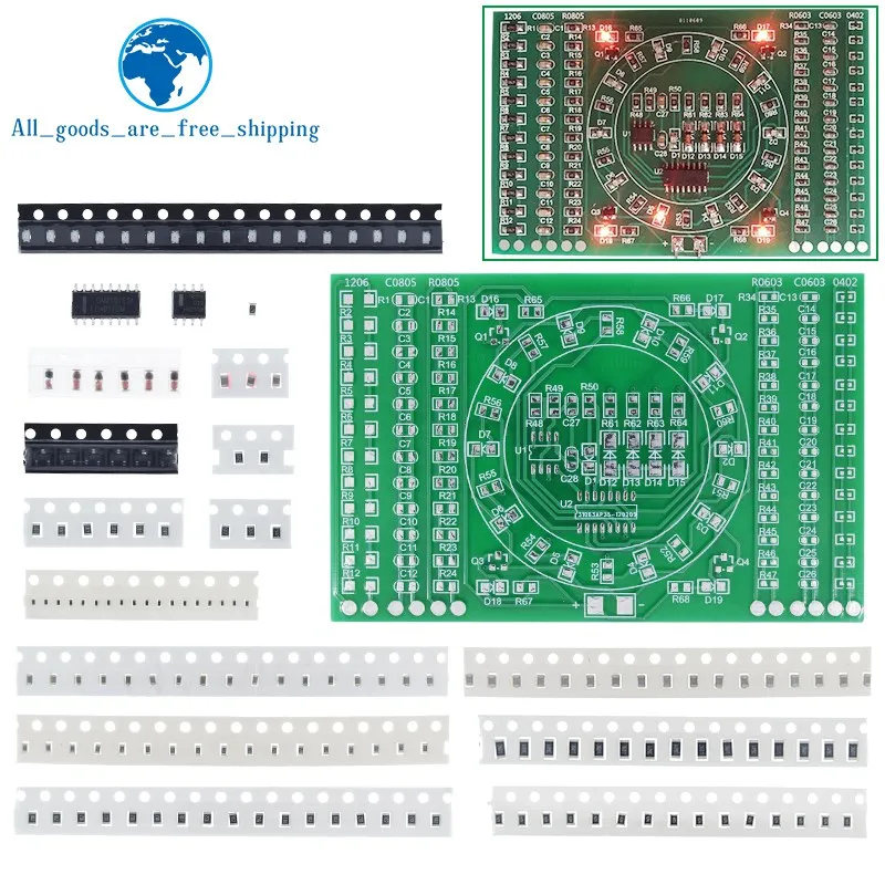

Набор для пайки SMD NE555 CD4017