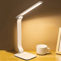 Desk Lamp Led Stepless Dimmable Touch Foldable Table Lamp 3 Color USB Chargeable Bedside Reading Eye Protection Night Light