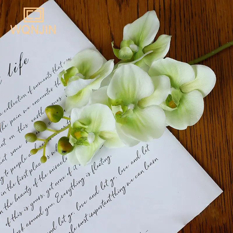 Искусственные цветы WQNJIN шелковые бабочка и орхидея