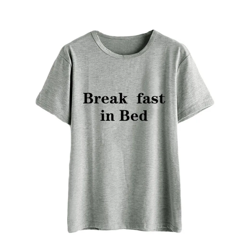 

Women Summer Casual O-Neck Mouth Letter Print Short Sleeve Top Blouse T Shirt Cotton Long T Shirt Blouse Ladies