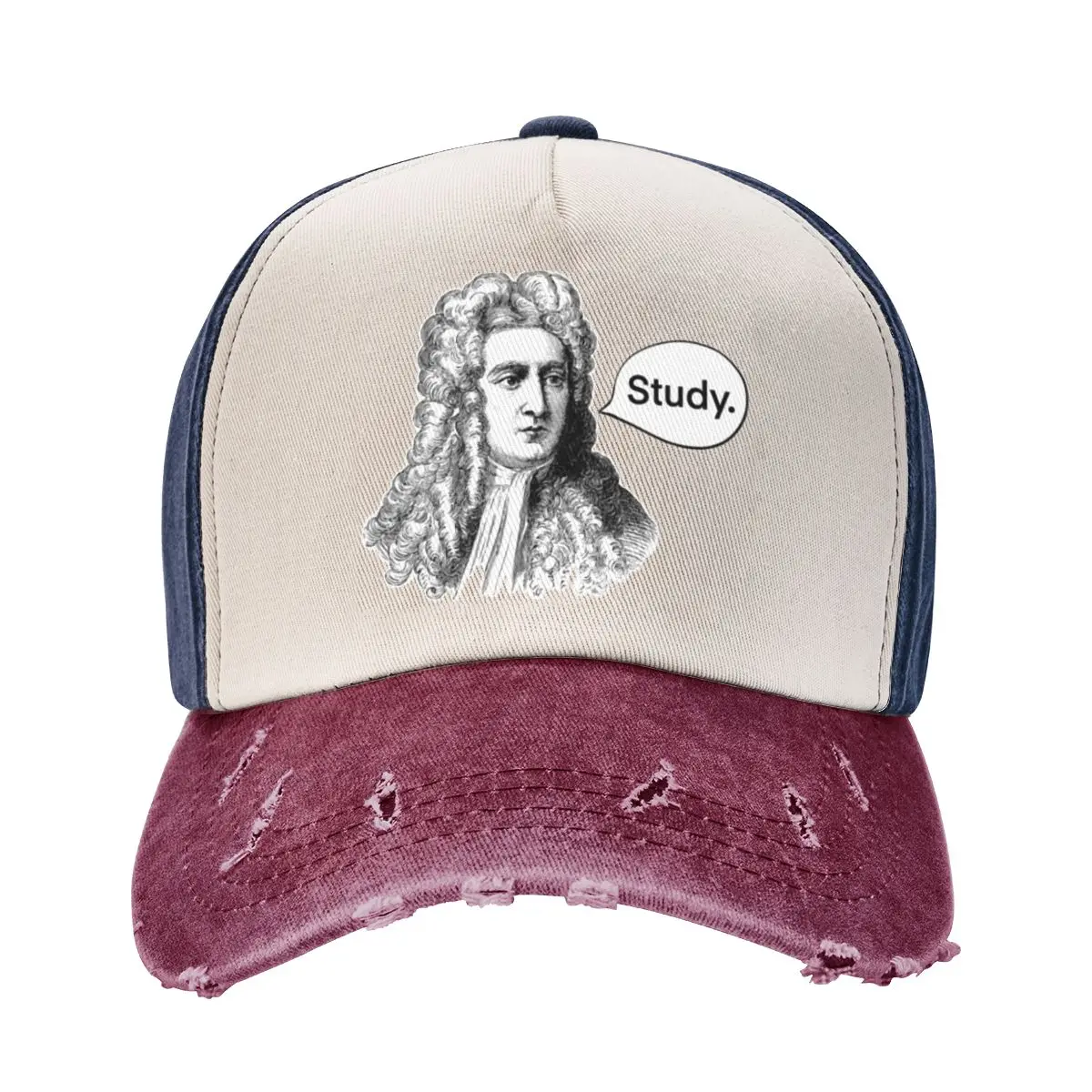 Sir Issac Newton Wants You To Study Подарочная мода Мытая бейсболка Шляпа