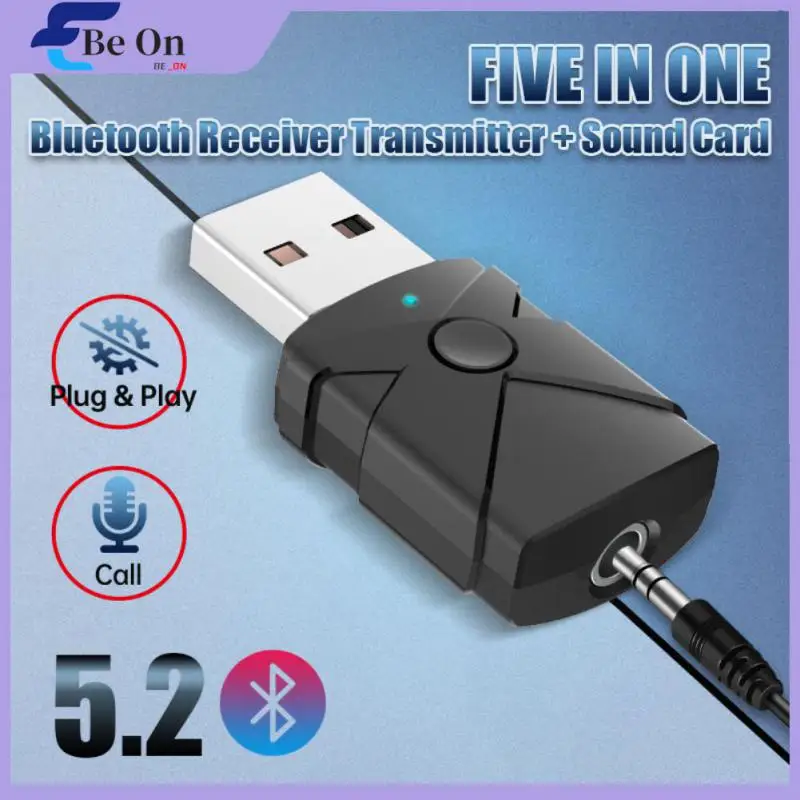 

For Speaker Headset Car Wireless Audio Receiv Transmitterer Mini Usb Dongle Call Support 5.2 Usb Dongle Mini Portable