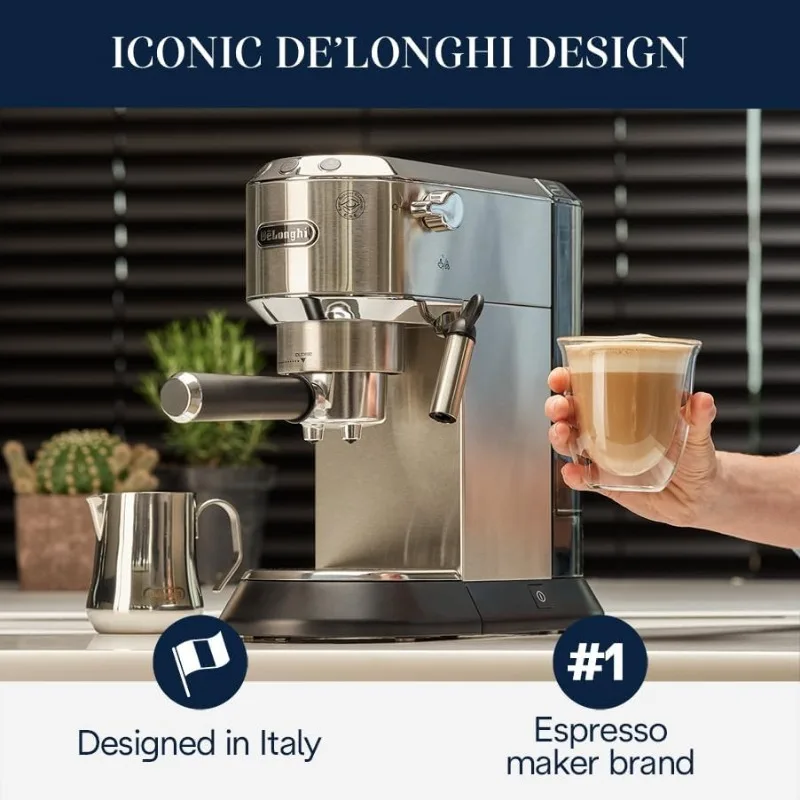Машина для эспрессо кофе и капучино De'Longhi devoa EC680M с капучинатором