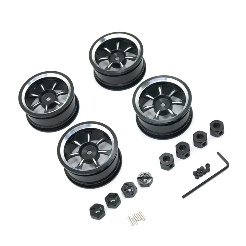 Metal Upgrade 52mm Wheels For WLtoys WPL MN LC 1/12 1/14 1/16 1/18 RC Car Parts enlarge