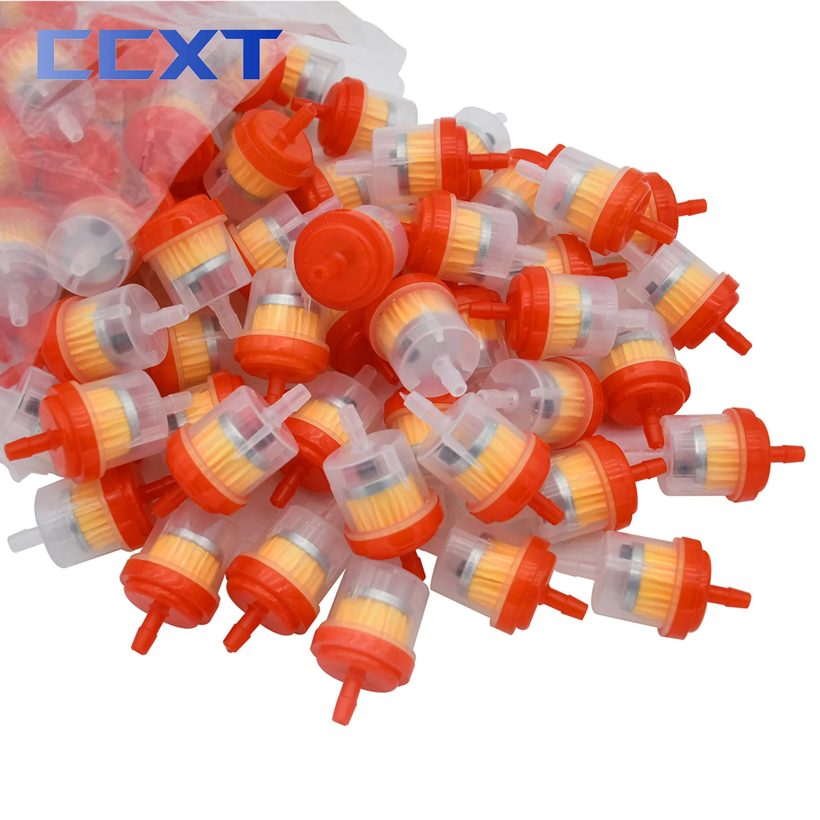 100 шт. универсальные топливные газовые фильтры бензиновый газовый масляный