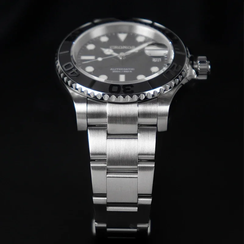 Cronos 40 мм Sub Diver мужские часы PT5000 автоматические механические керамические безели