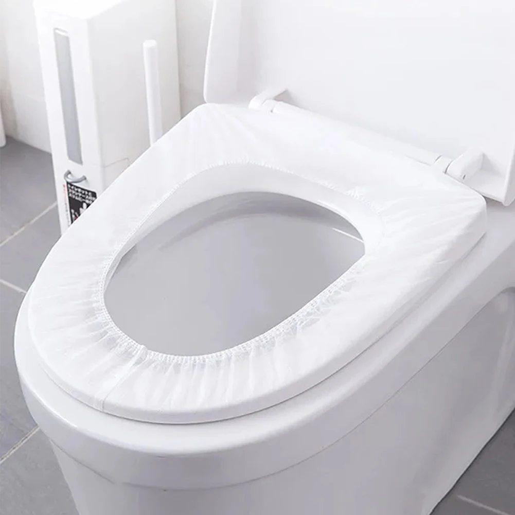 

20Pcs Disposable Toilet Seat Cover Mat Portable 100% Waterproof Safety Toilet Seat Pad For Travel/Camping Bathroom Accessiories